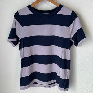 ❗️SALE!❗️🆕 Madewell Navy and Lilac Striped Rugby Tee